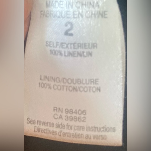 Theory Sleeveless Collared Belted Linen Mini Dress Summer | Size 2 | Black - Picture 5 of 10